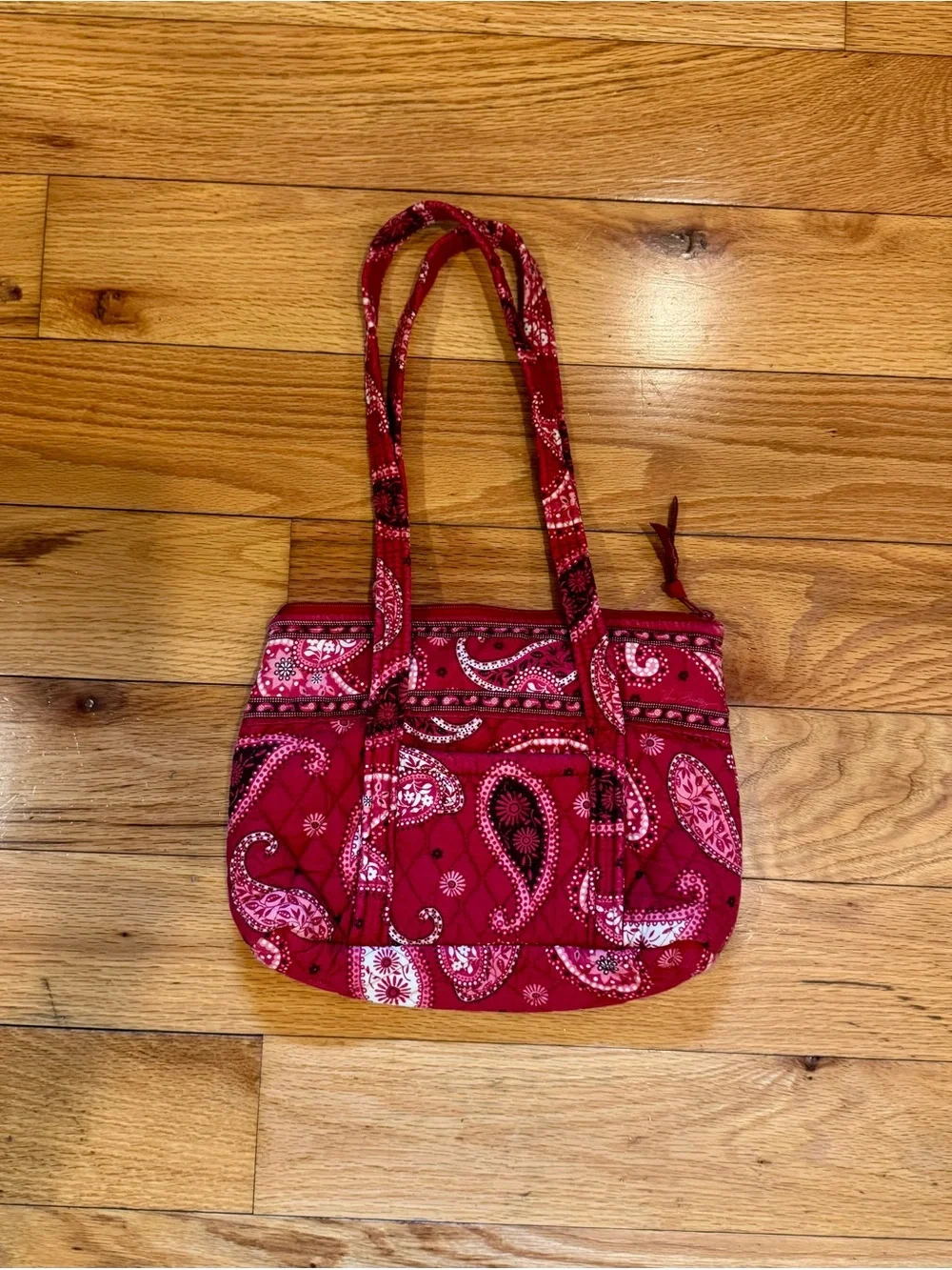 Vintage Vera Bradley “Little Betsy” Shoulder Bag “Mesa Red”